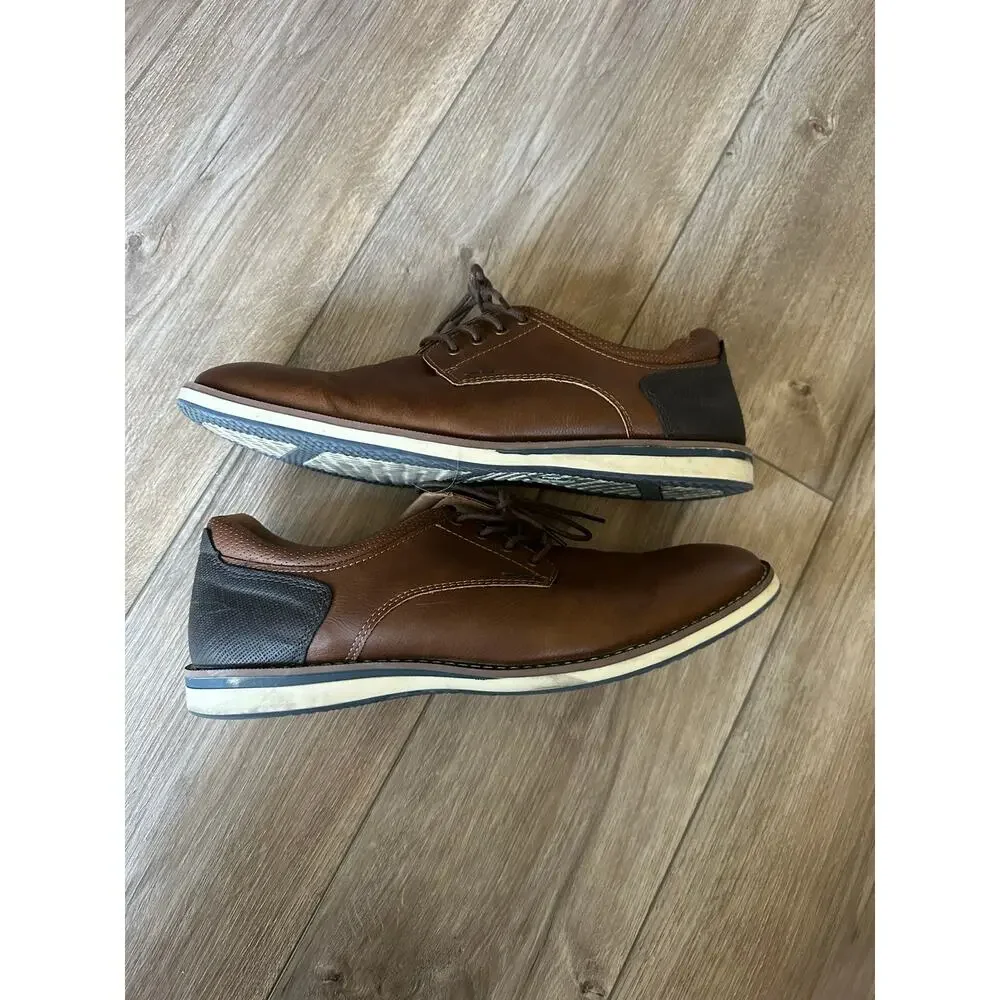 Nunn Bush Hyde II Brown Derby Shoes size 12